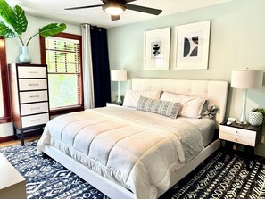 4 bedrooms, desk, iron/ironing board, free WiFi