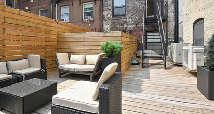 Boho Rustic Escape in Midtown: 4BR, 2BA & Massive Terrace
