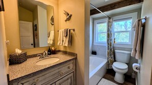 Hair dryer, towels