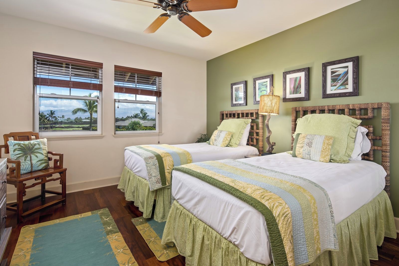 Serene twin retreat with coastal charm and lush garden views—perfect for a tranquil escape    HLI-19G