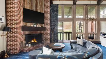 TV, fireplace, stereo, offices