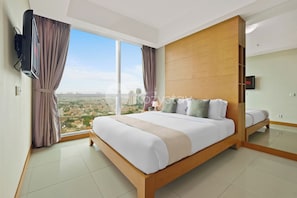 Apartamento, 2 quartos, vista para a cidade | Vista do quarto
