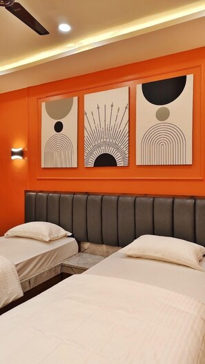 Executive Room | Premium bedding, memory foam beds, desk, free WiFi - The Saanjh Hotel (Angul)