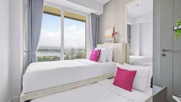 Apartment, 3 Bedrooms, City View | Laptop workspace, iron/ironing board, free WiFi