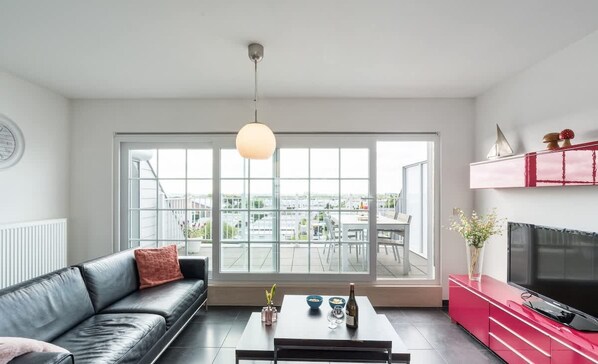 TV, DVD player, offices - Maison Beluga - spacious apartment in Westende (Middelkerke)