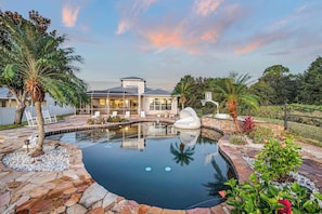 Pool - Luxury Lakefront | Private Dock | Pool & In-ground Spa (Lake Placid)