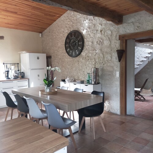 Renovated country house large intimate fenced park private swimming pool jacuzzi