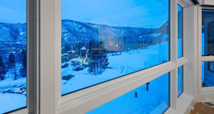 New Rental! Incredible Views Of Aspen. On Aspen Mtn Ski Trail. Outdoor Pool, AC On Upper Level