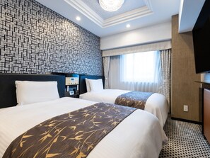 Habitación Deluxe con 2 camas individuales, no fumadores | Edredones de plumas, escritorio, espacio para trabajar con un portátil