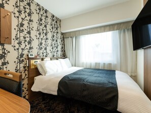 Double Room, Non Smoking | Down comforters, desk, laptop workspace, blackout drapes - APA Hotel Tottori Ekimae (Tottori)