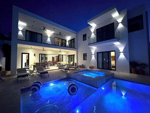 Outdoor pool, a heated pool - Casa M Cabo, Modern Luxury Villa, Private Pool & Hot Tub (Cabo San Lucas)