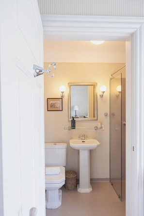 Suite | Bathroom | Shower, towels, soap, shampoo