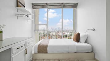 Departamento, 3 habitaciones, vista a la ciudad | Tabla de planchar con plancha y wifi gratis