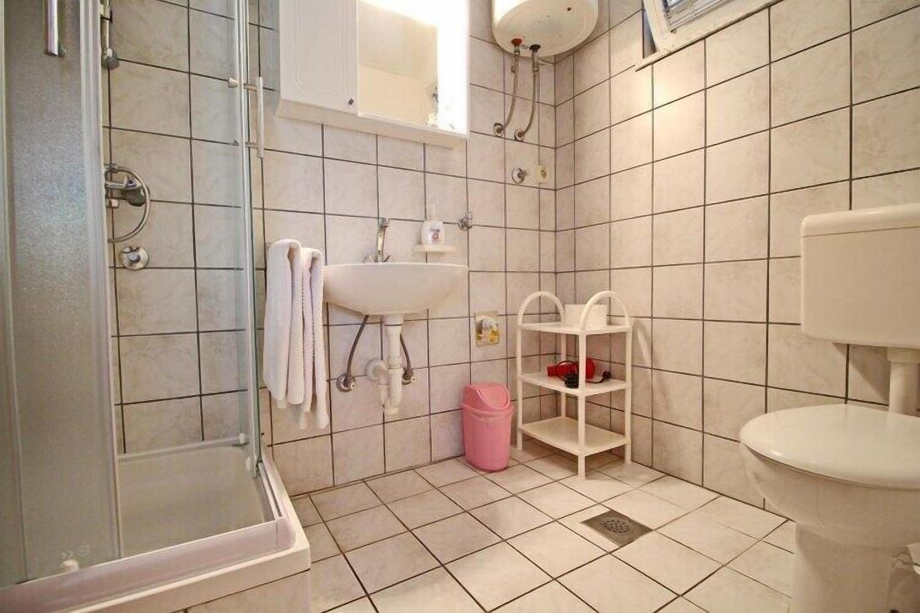 Een douche, een haardroger