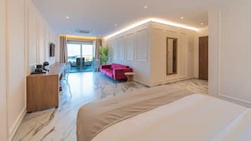 Superior King Suite | Private | Minibar, Zimmersafe, Verdunkelungsvorhänge, schallisolierte Zimmer