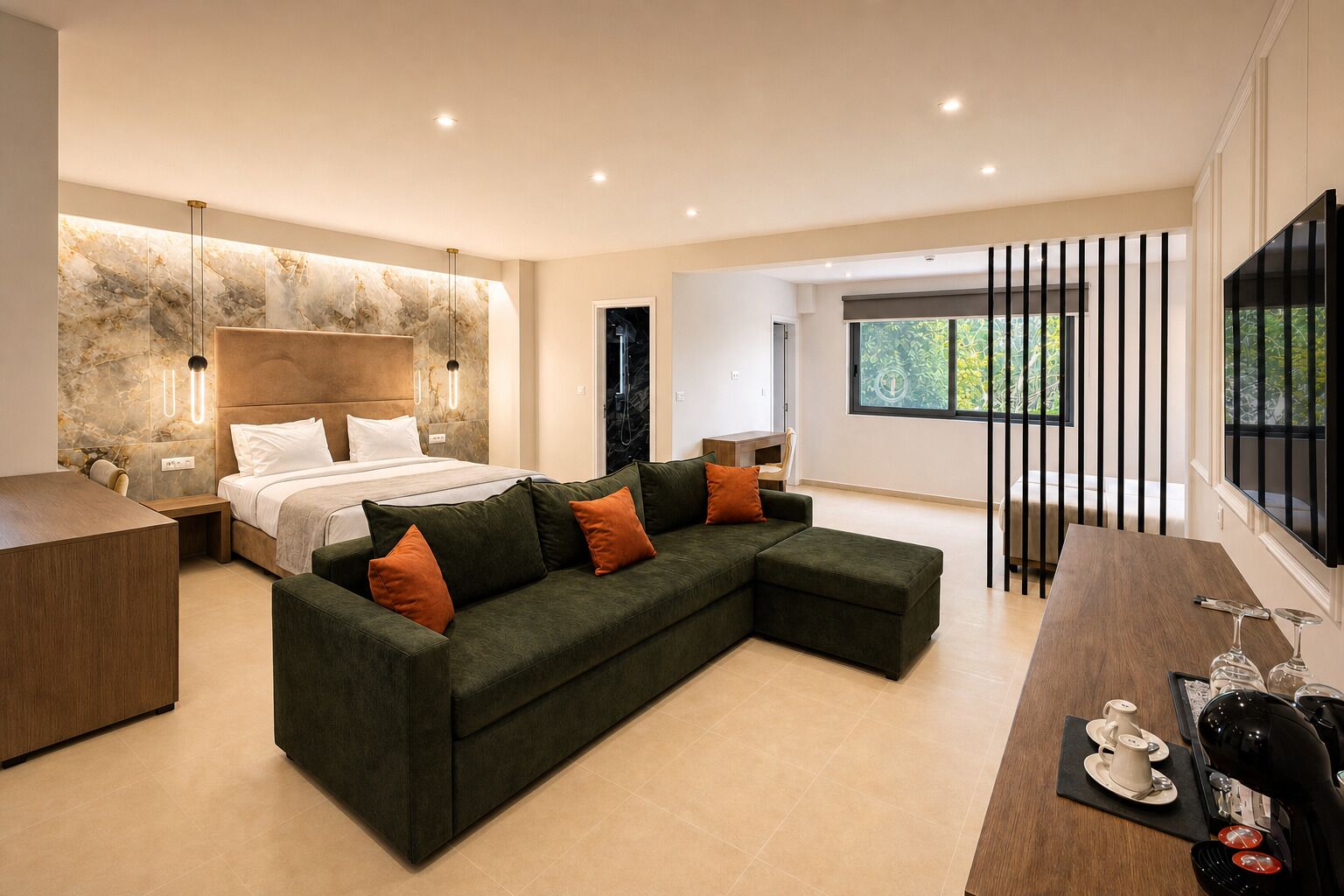 Family Suite | Minibar, in-room safe, blackout curtains, soundproofing