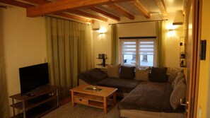 TV, DVD player, stereo