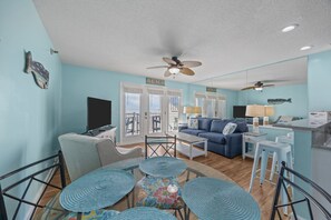 Smart TV - 1BR Direct Ocean Front with Ocean Front Pool - walk to everything!- (Ocean Isle Beach)