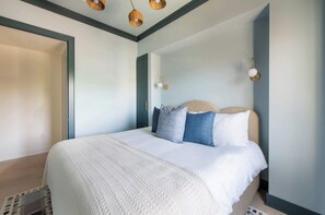 4 bedrooms, iron/ironing board, travel cot, WiFi