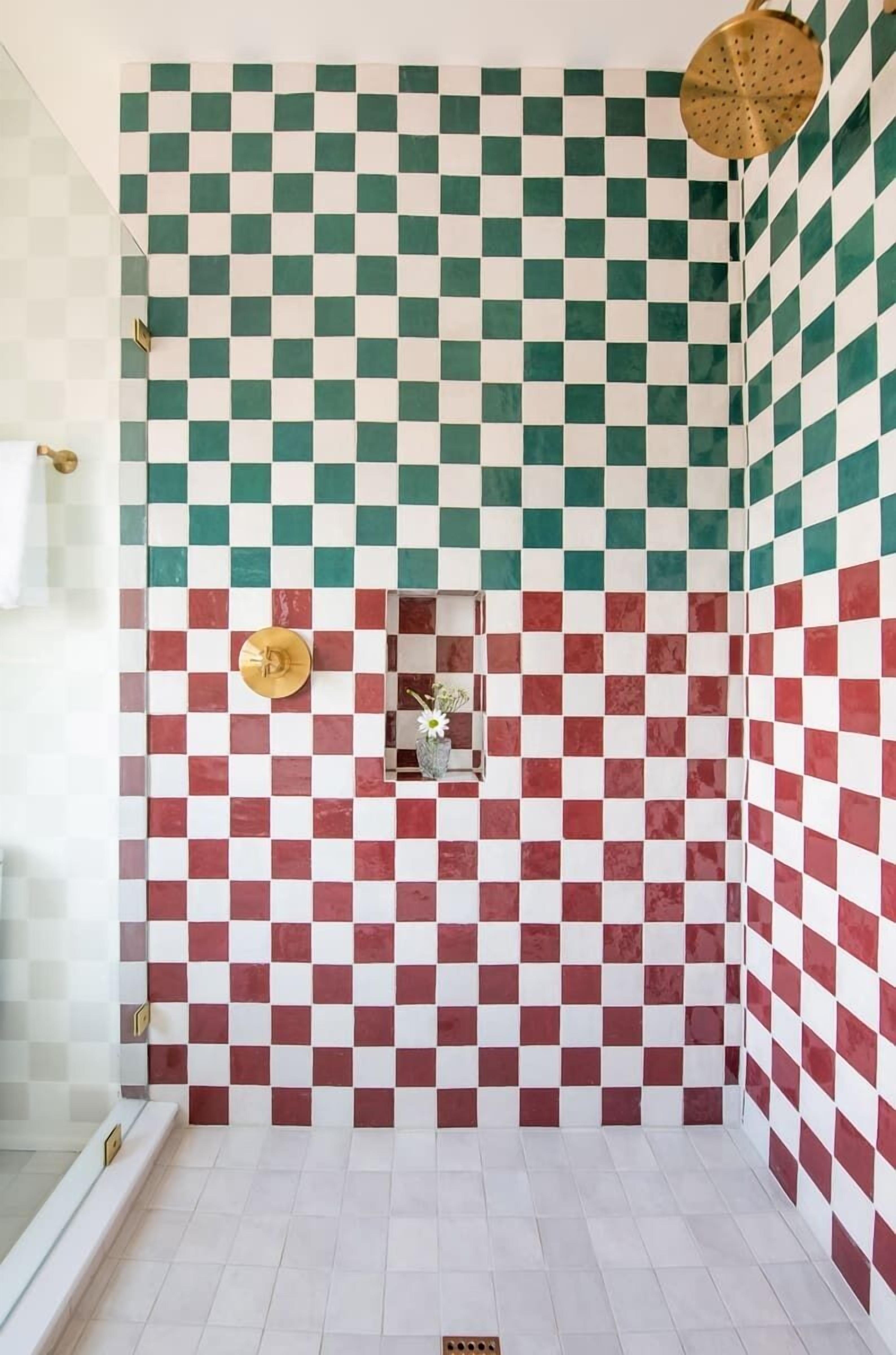 Unique tile and design throughout. 