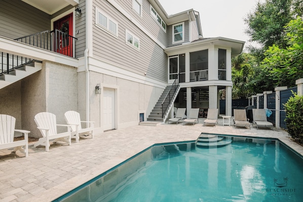 A heated pool