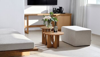 Premium Luxury Suite With Small pool with Sea View | Living area