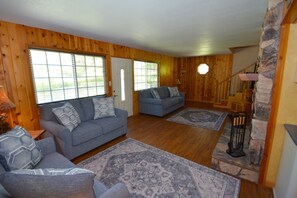 TV connectée, cheminée