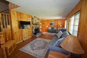 TV connectée, cheminée