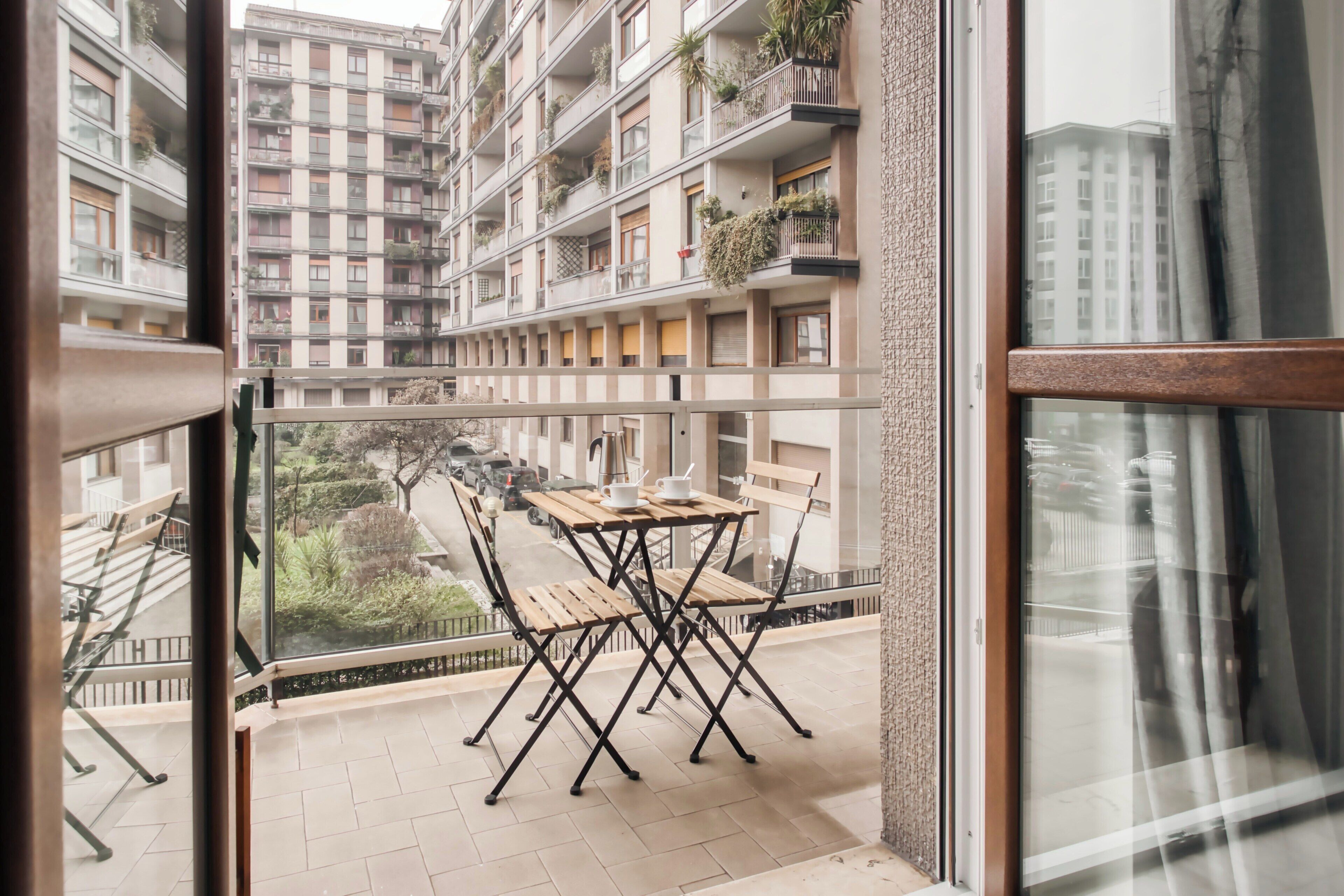 公寓, 3 间卧室, 阳台, 庭院景观 | 阳台