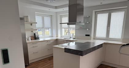 1-bedroom apartment in Vilseck with WiFi, walking distance to base & food trucks