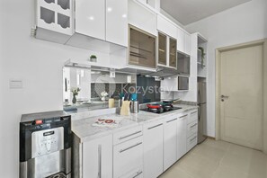 Appartement, 2 chambres, vue ville | Cuisine privée