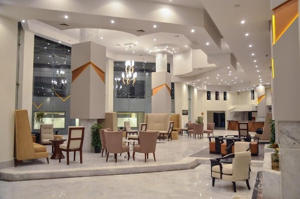 Outdoor banquet area