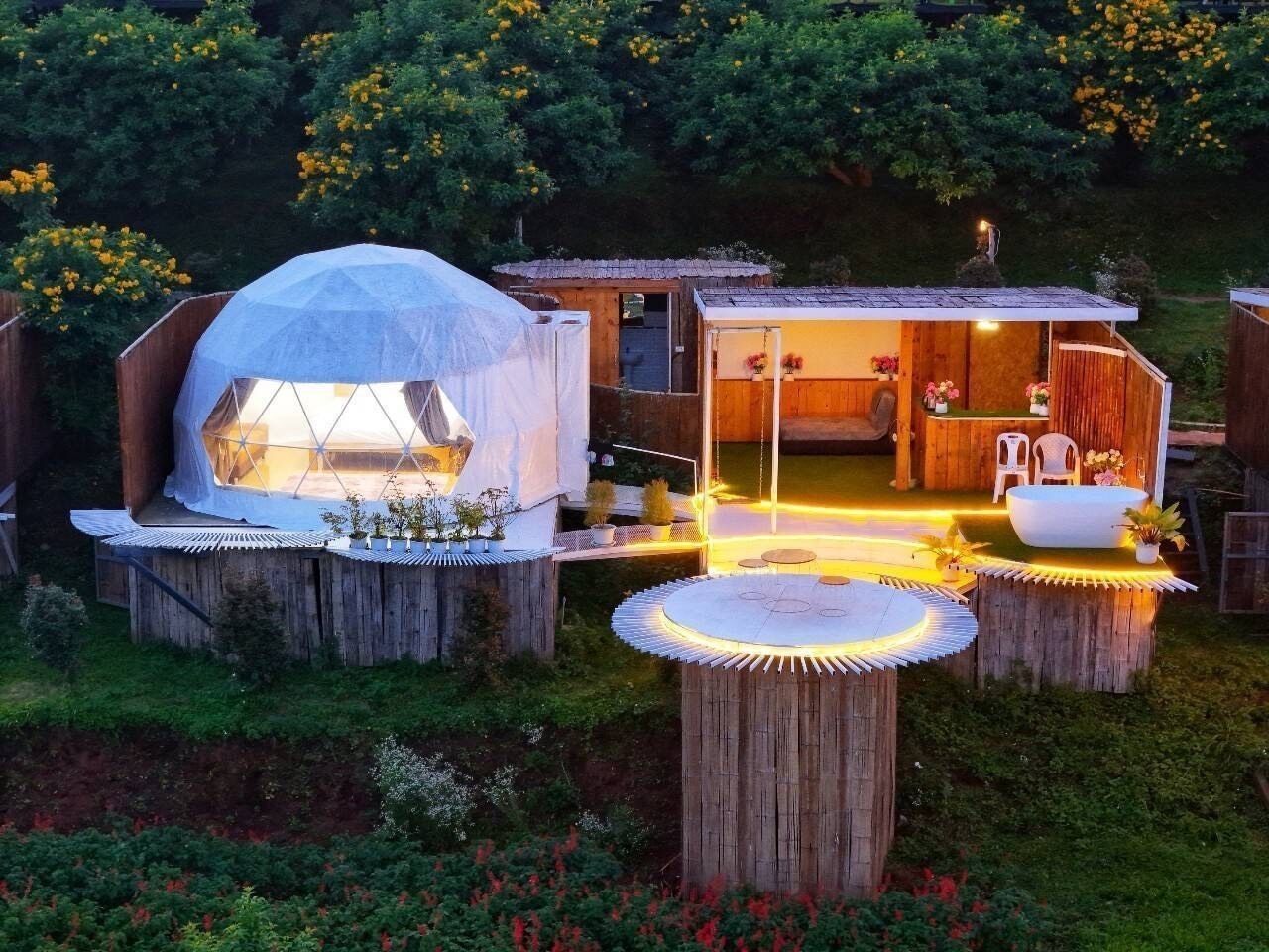 独特帐篷房 | 免费 WiFi、床单