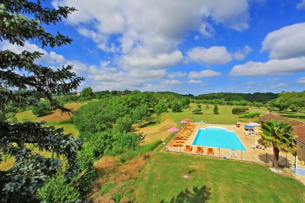 A heated pool