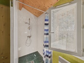 Shower, hair dryer
