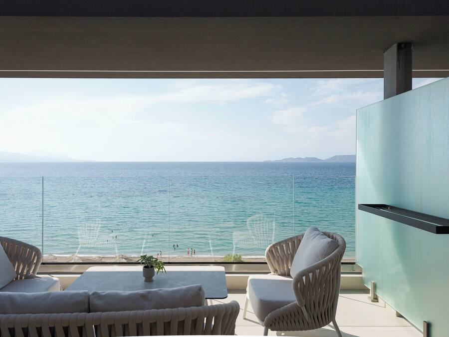 Junior Suite, Balcony, Sea View | Balcony view