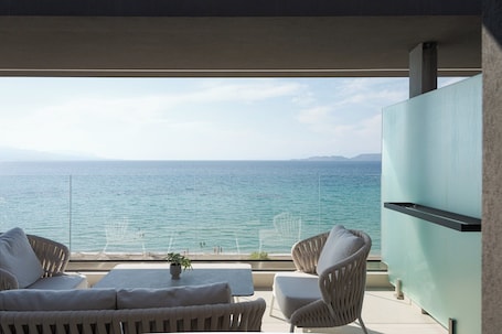 小型套房, 阳台, 海景 | 阳台景观