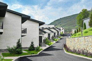 Cottage Familial, vue montagne | Vue sur la cour
