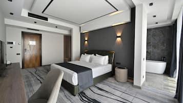 Luxury Double Room, Balcony, Mountain View | In-room safe, blackout curtains, soundproofing, iron/ironing board