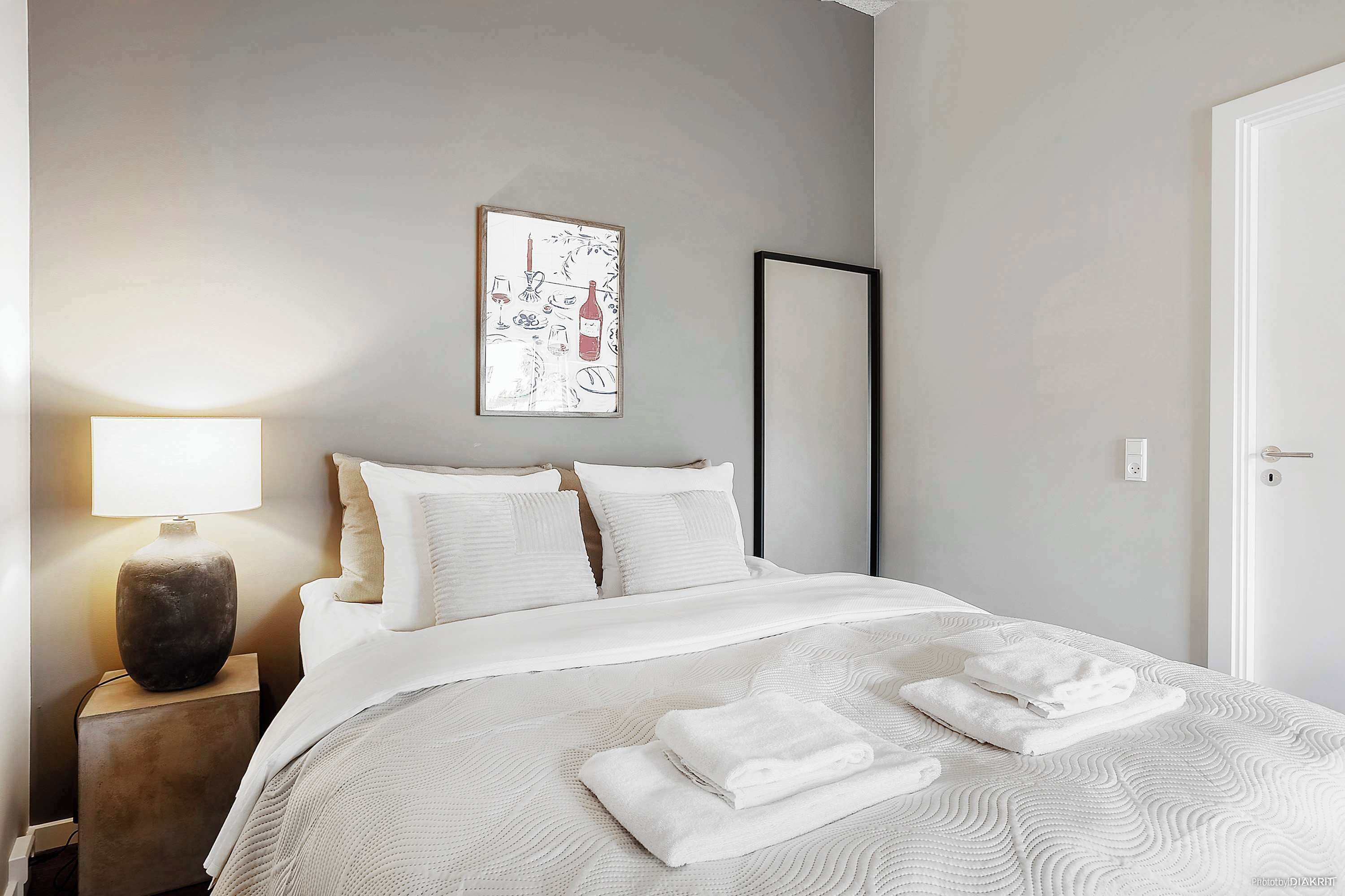 Very comfortable double bed