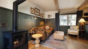 Smart-tv och eldstad