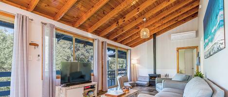 TV connectée, cheminée