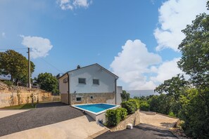 Family House, Multiple Bedrooms, 2 Bathrooms, Mountainside (Hidden Pool House With Sea View) | Pool | Outdoor pool, a heated pool