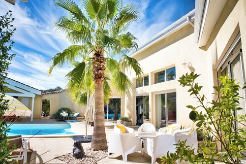 Villa Sonora-Californian design & heated pool - 4km from Uzès