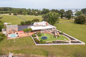 Exterior - Bayfront Oasis with Heated Pool, Hot Tub & Playground! Family & Pet friendly! (Reedville)