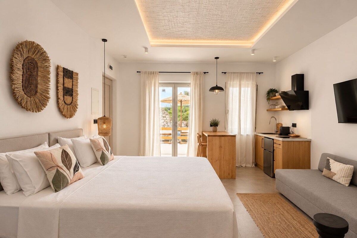 Deluxe Suite, Pool View | Private kitchen | Espresso maker, coffee/tea maker, mini-fridge, stovetop