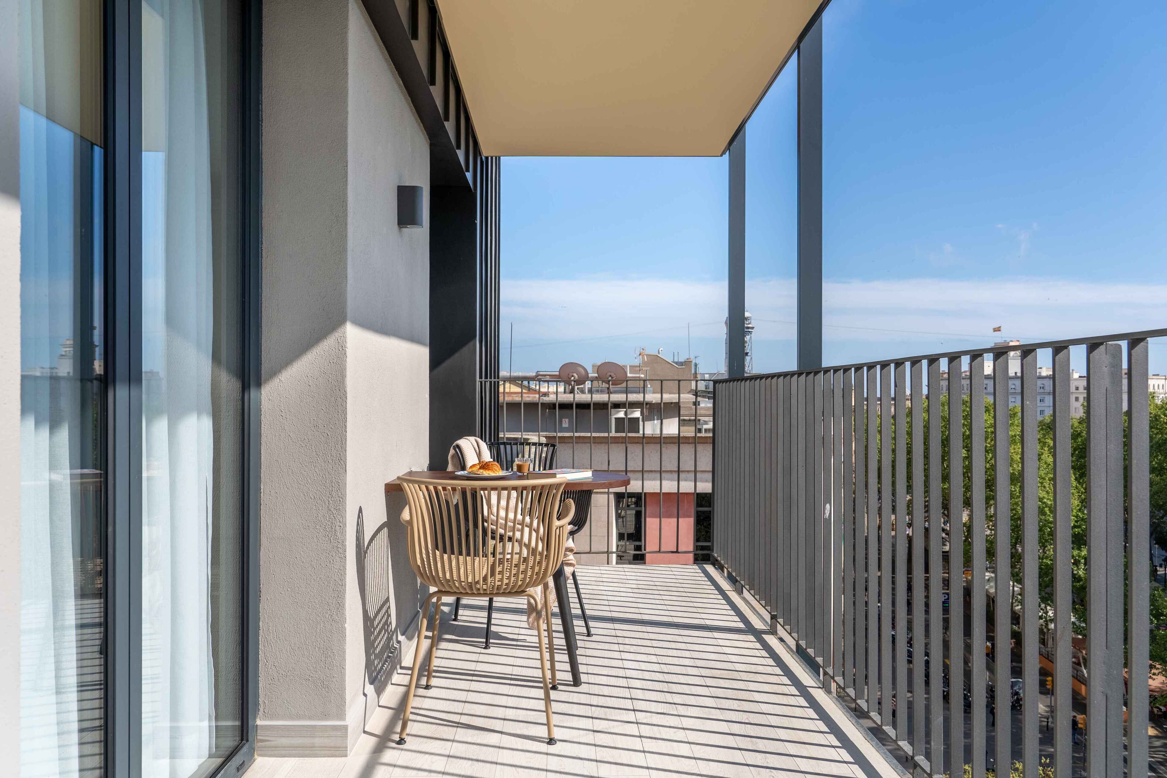 Apartamento, 1 quarto, sacada | Sacada