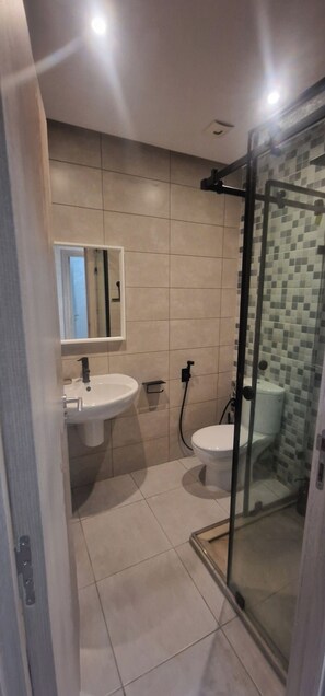 Towels, soap, toilet paper