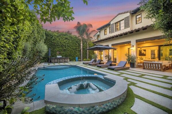A heated pool