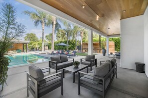 A heated pool